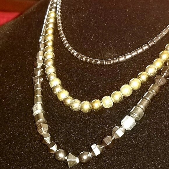 Hematite Layered Necklace - Picture 3 of 4